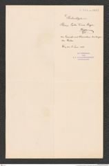 k.k. naturhistorisches Hofmuseum, Intendanzakten 1885-1896 (Hauer), Aktenzahl Z.335/1888, Seite 2